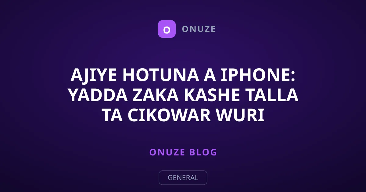 Ajiye Hotuna a iPhone: Yadda Zaka Kashe Talla Ta Cikowar Wuri